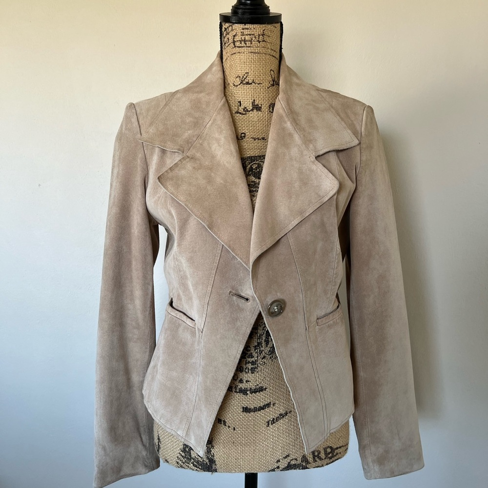 Anne Kelin Suede Leather Jacket